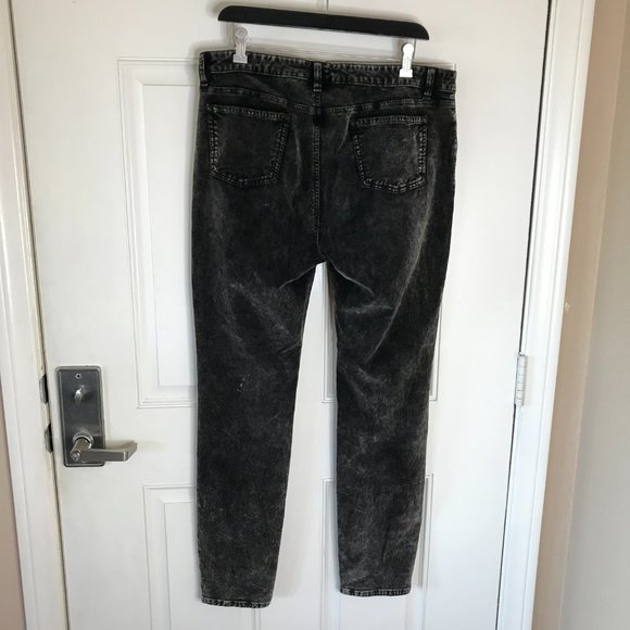 Eileen Fisher Womens Velour Skinny Pants Off-Black - Picture 4 of 6